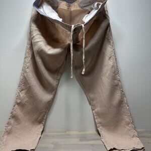 100% Linen Panama Jack xl mens drawstring pants
